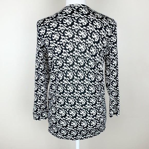 J.Crew ribbon bow print merino wool sweater Size S - Picture 5 of 8